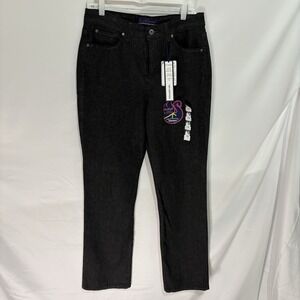 gloria vanderbilt jeans women’s Black The Perfect Fit Stretch Size 14 Straight